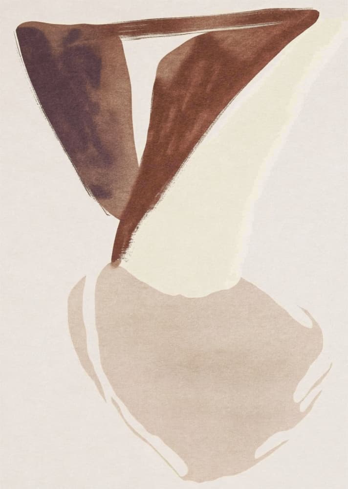Earthy Fluid Forms by Alma — canvas wall art