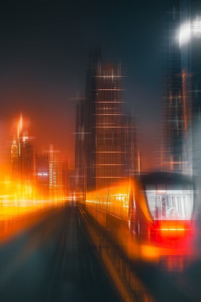 Speeding City Metro by Carmine Chiriacò — canvas wall art