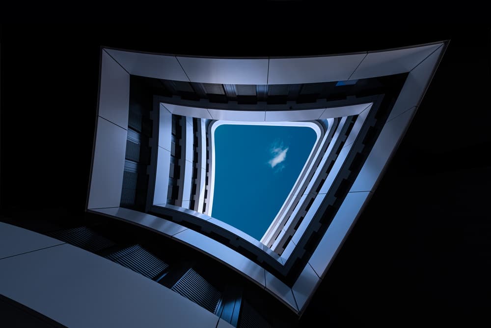 Abstract Architectural Sky by Rolf Endermann — canvas wall art