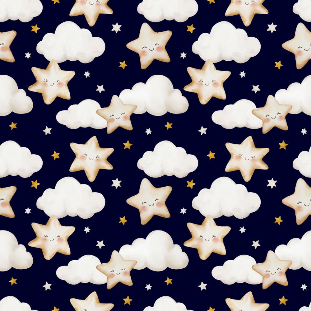 Sweet Smiling Stars by Elena Dorosh — canvas wall art