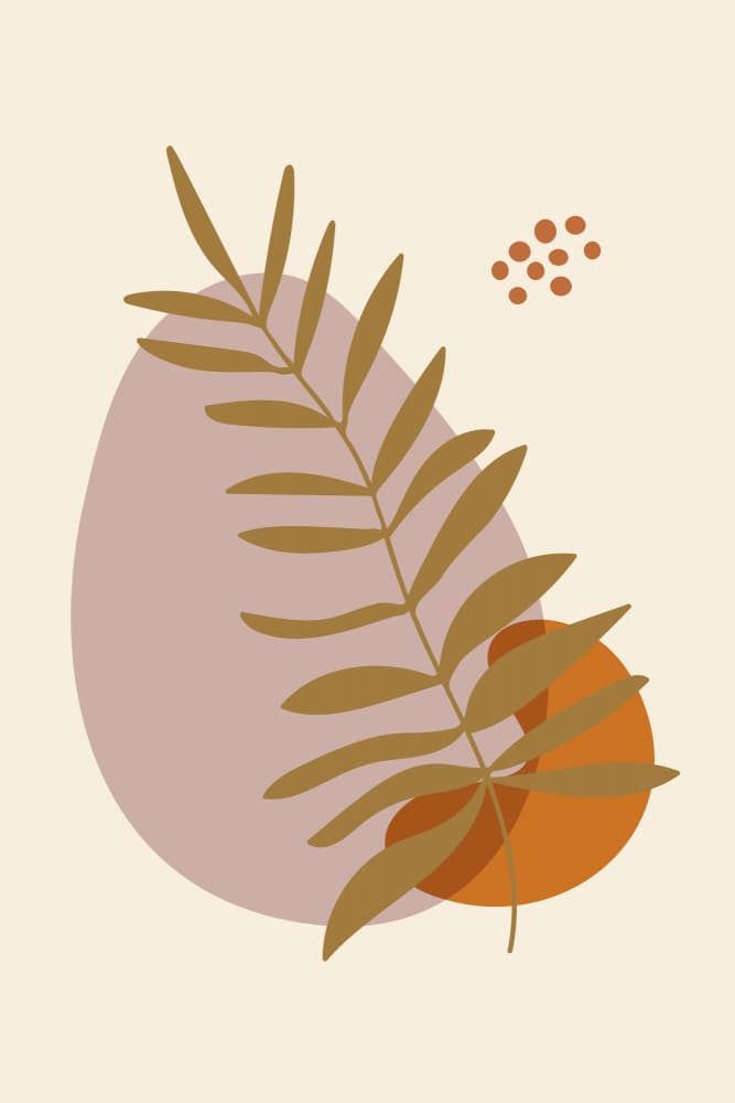 Soft Abstract Palm by Dina Dankers — canvas wall art