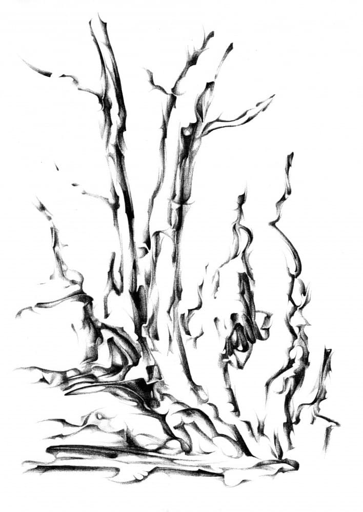 Flowing Abstract Branches by Kulik — canvas wall art