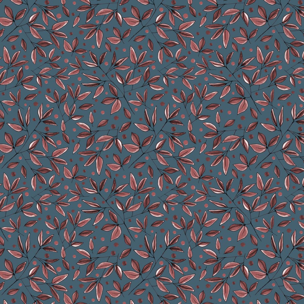 Elegant Teal Leaves by Michele Channell — canvas wall art