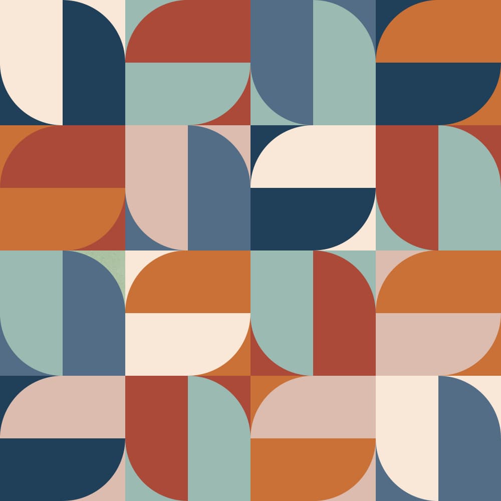 Retro Geometric Abstraction by Vitor Costa — canvas wall art