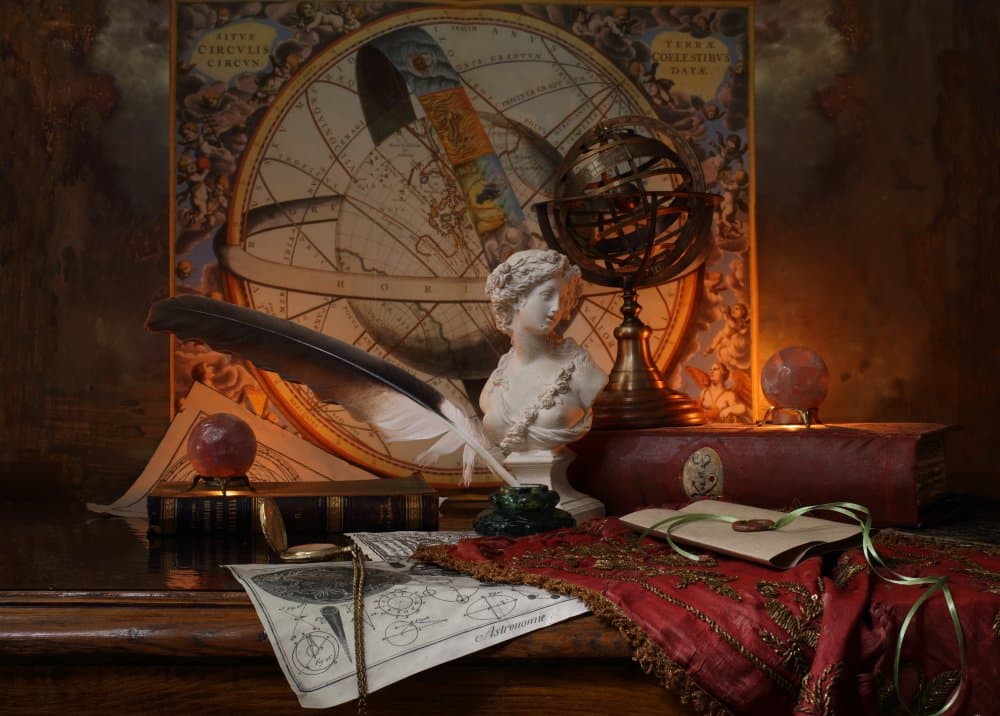Antique Scholar's Desk by Andrey Morozov — canvas wall art