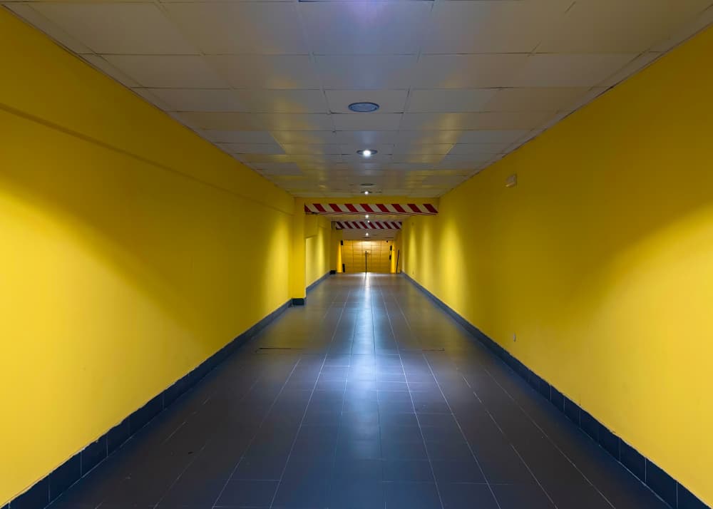 Vibrant Yellow Passage by Rafael L. Bardají — canvas wall art
