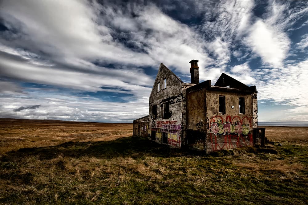 Abandoned Field House by Þorsteinn H. Ingibergsson — canvas wall art