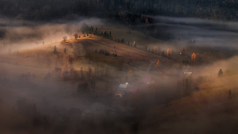 Golden Light Hills by Peter Svoboda MQEP — canvas wall art