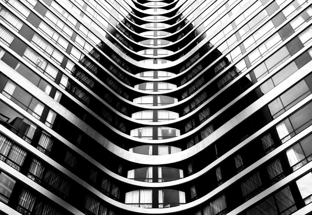 Modern Building Curves by Hans-Wolfgang Hawerkamp — canvas wall art