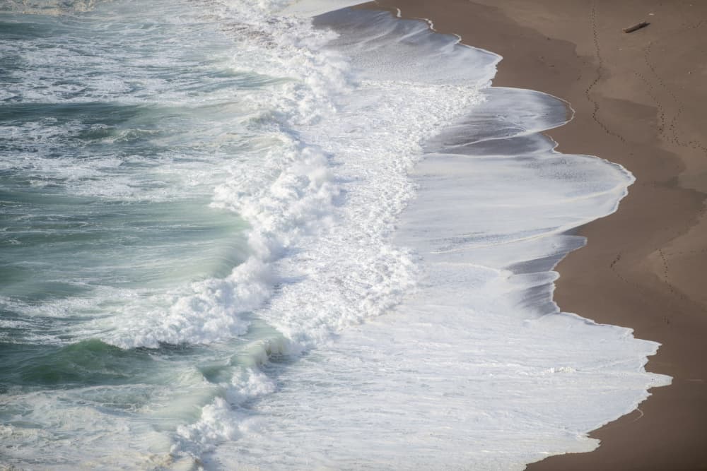 Rolling Ocean Waves by Crystal Lynn Collins — canvas wall art