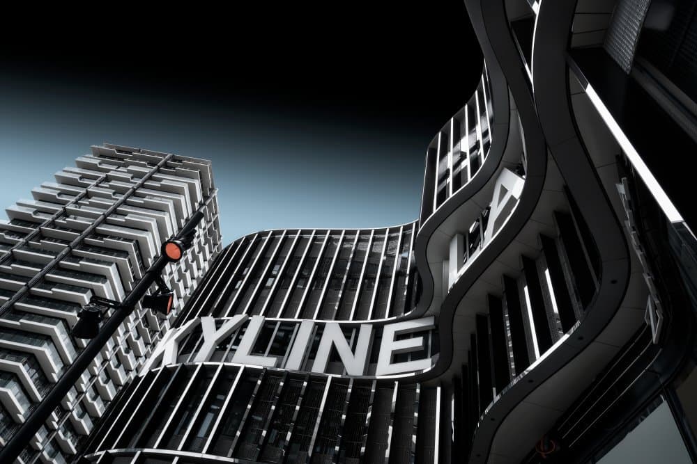 Modern City Skyline by Roland Weber — canvas wall art