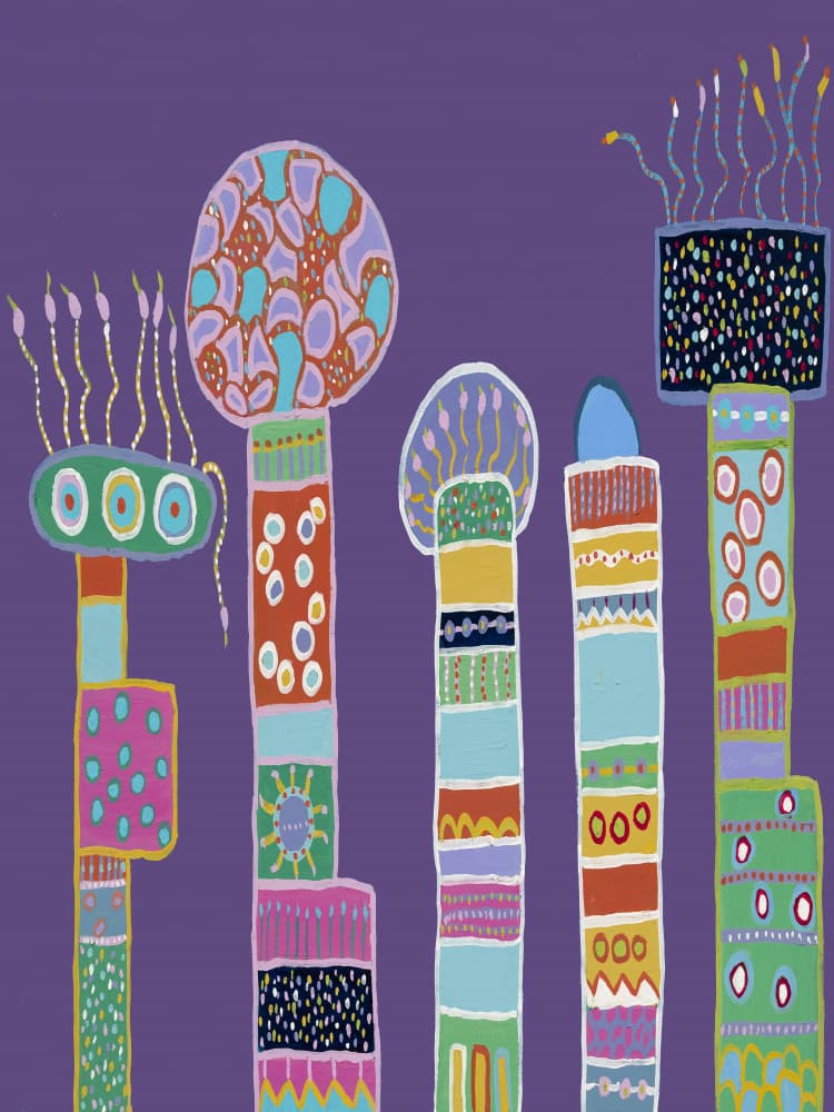 Whimsical Pattern Play by Helen Joynson — canvas wall art