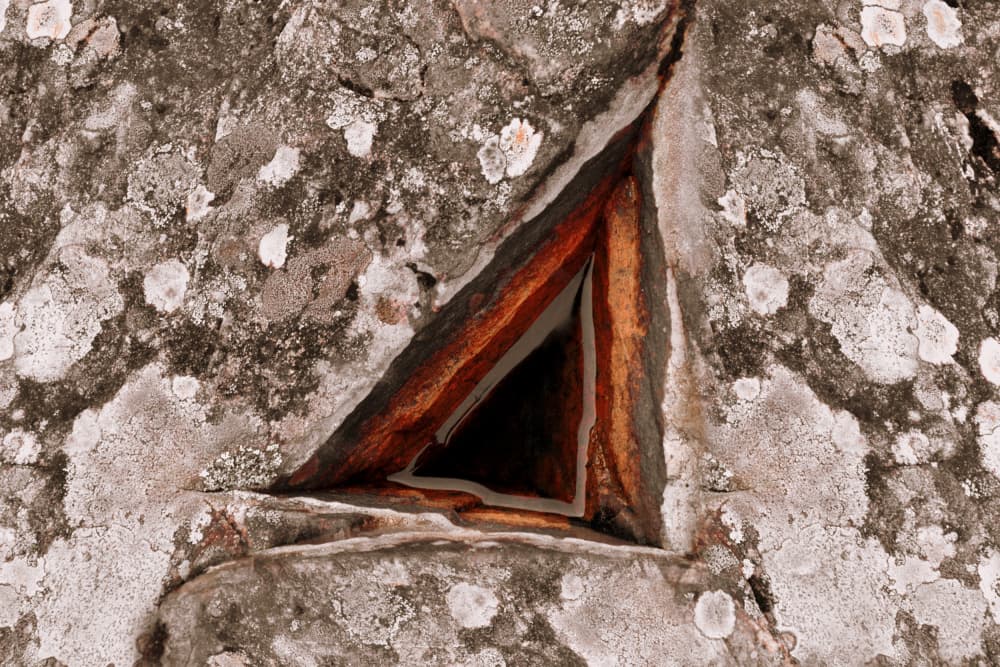 Geometric Rock Opening by Christina Sillen — canvas wall art