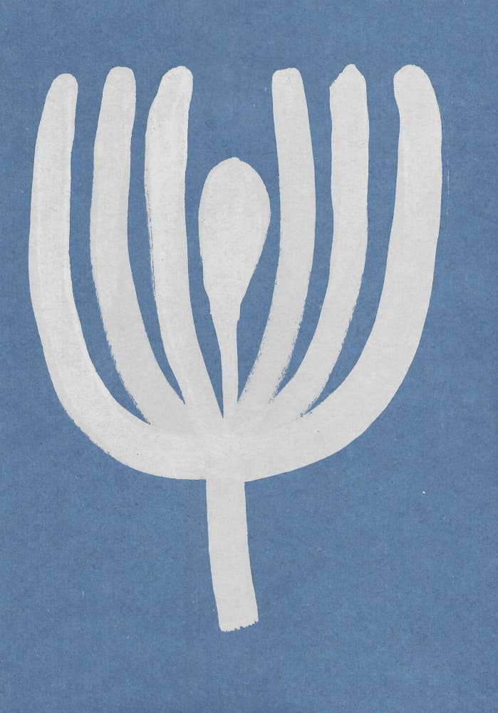 Abstract White Bloom by Santhosh ch — canvas wall art