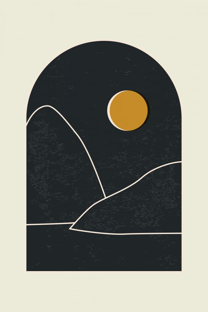 Moonlit Mountain Arch by jay stanley — canvas wall art