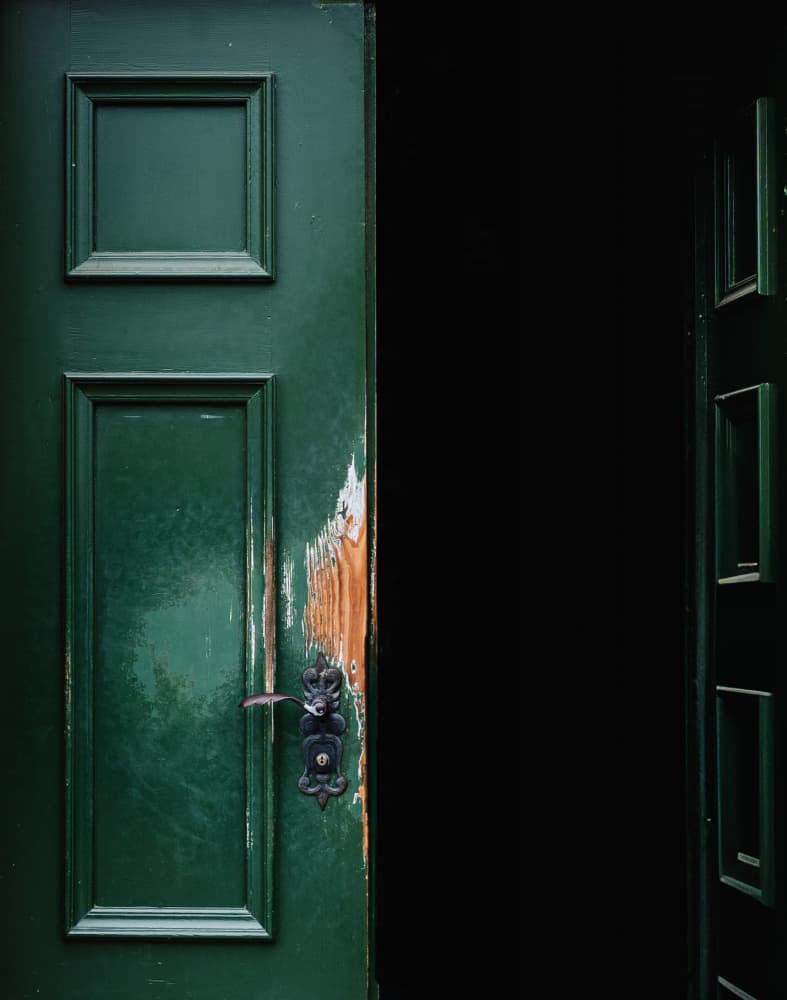 Mysterious Green Doorway by Aimee Giles — canvas wall art