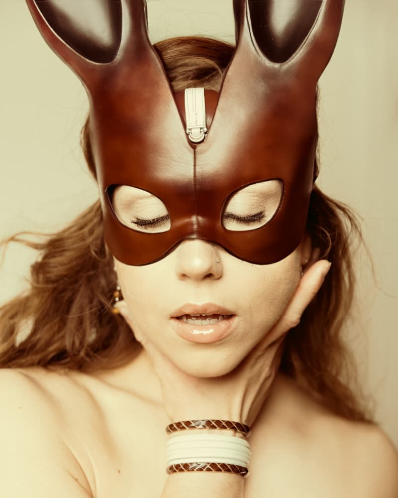 Mysterious Bunny Mask by Tyler McAuley — canvas wall art