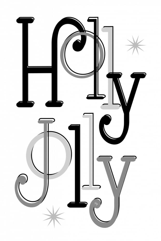 Holy Jolly Christmas by Martina — canvas wall art