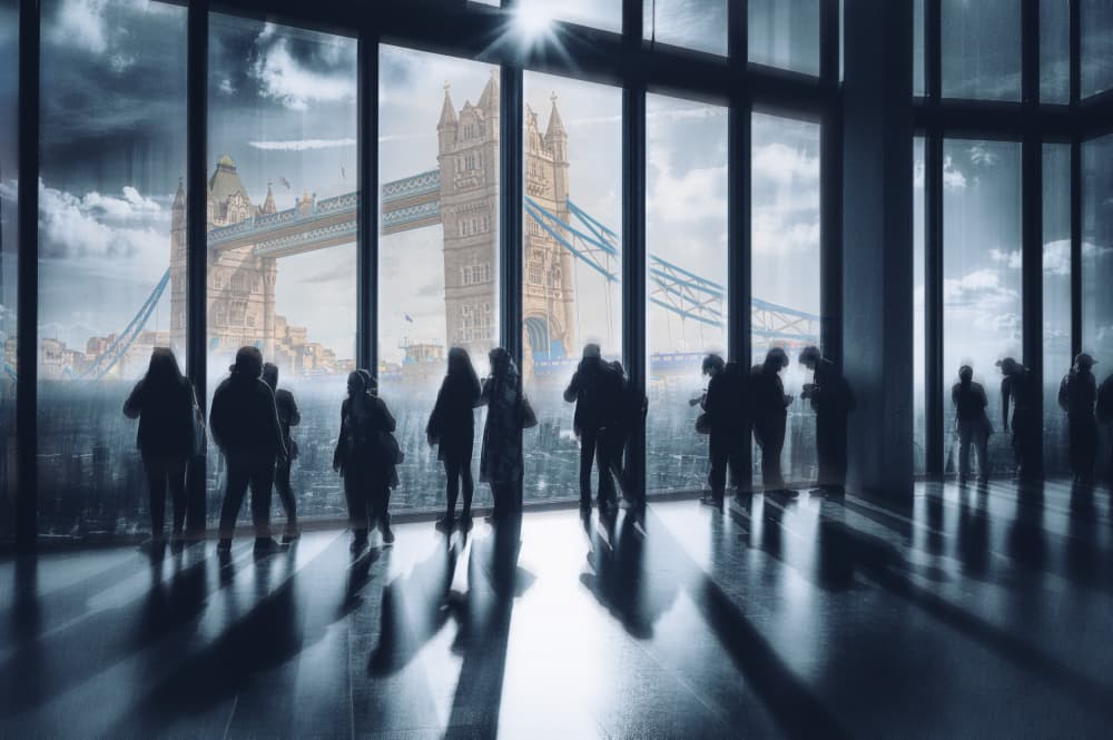 Tower Bridge London View by Anette Ohlendorf — canvas wall art