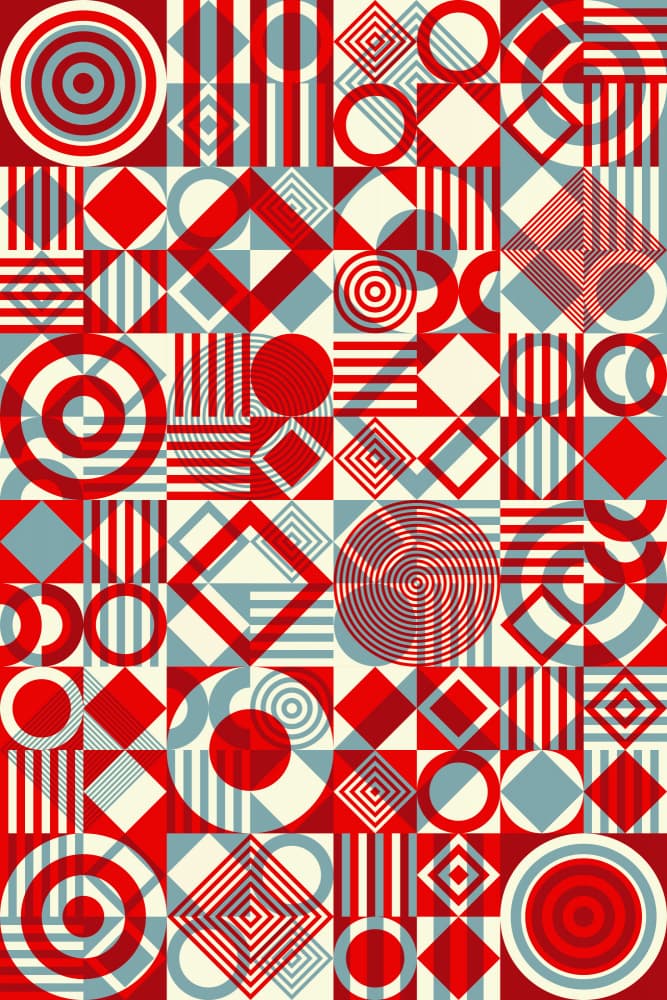 Dynamic Geometric Shapes by Petr Strnad — canvas wall art