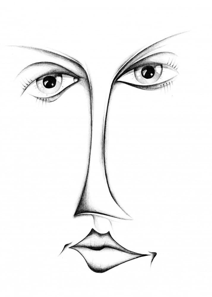 Enigmatic Face by Kulik — canvas wall art