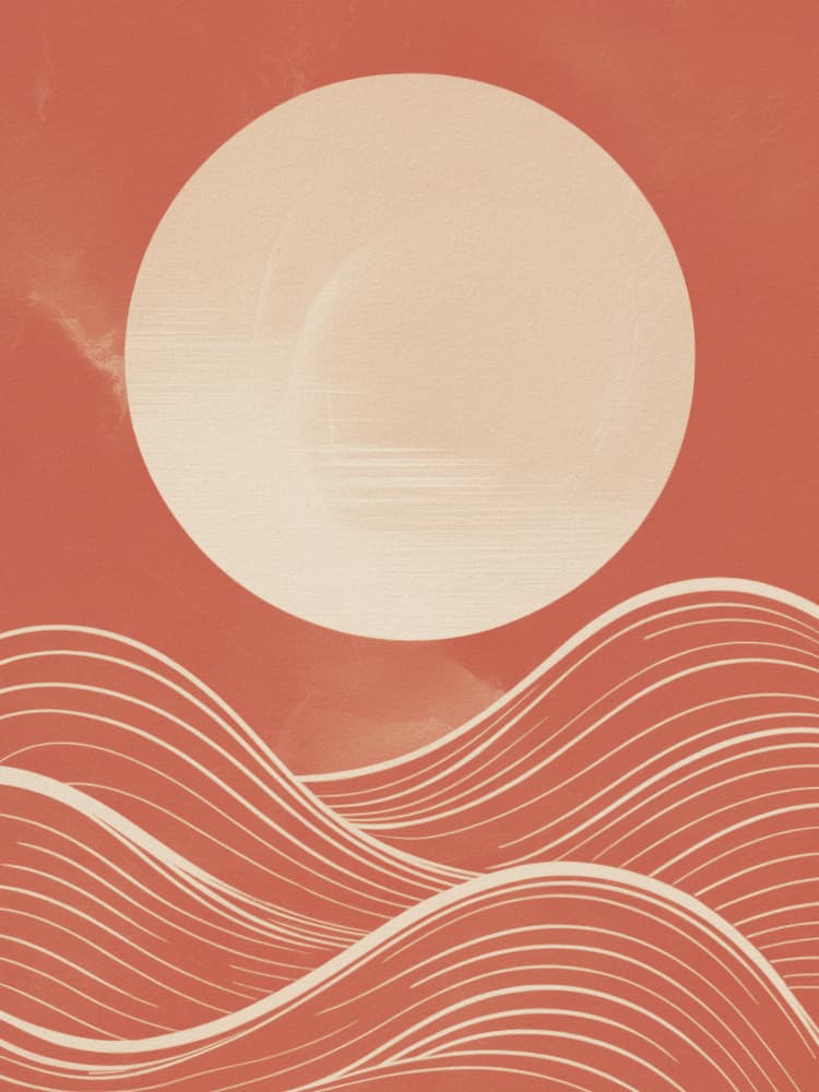 Serene Ocean Sun by Andreas Magnusson — canvas wall art