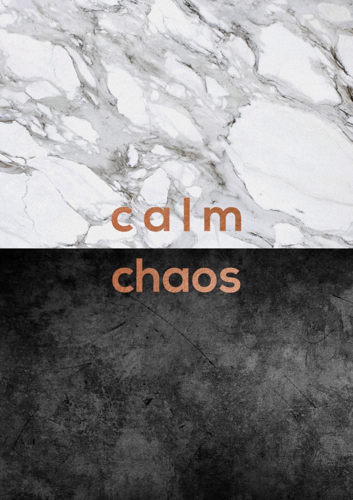 Calm Chaos Contrast by Orara Studio — canvas wall art