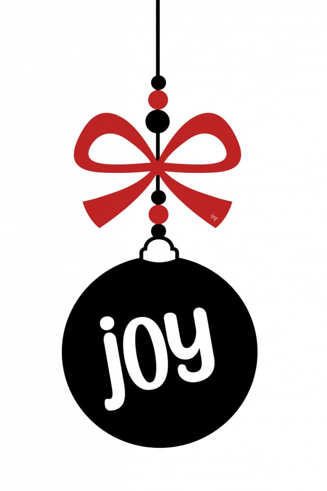 Joy Ornament by Martina — canvas wall art