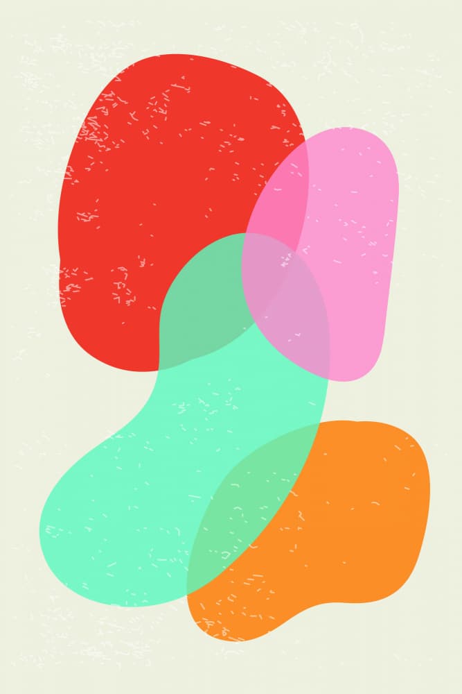 Colorful Abstract Shapes by jay stanley — canvas wall art