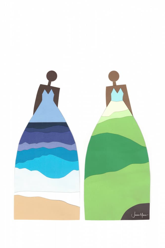 Earth Ocean Women by Jemma Morris — canvas wall art