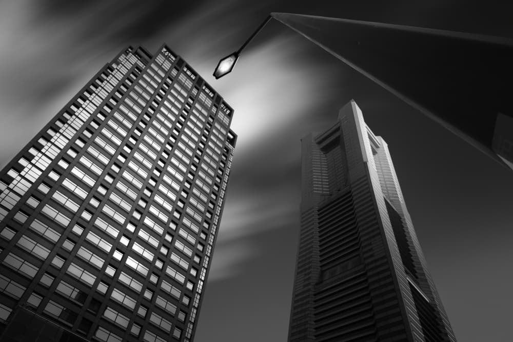 Skyscrapers At Night by Dr. Akira TAKAUE — canvas wall art