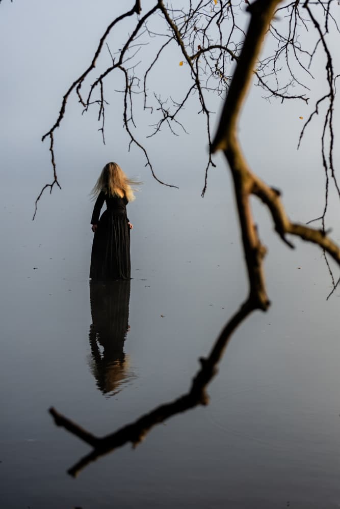 Ethereal Woman in Water by Leszek Paradowski — canvas wall art
