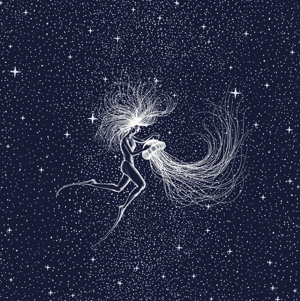 Ethereal Cosmic Woman by Alirıza ÇAKIR — canvas wall art