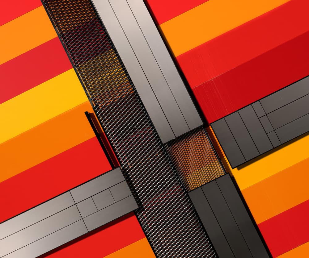 Vibrant Geometric Panels by Tomasz Buczkowski ( Tomush ) — canvas wall art