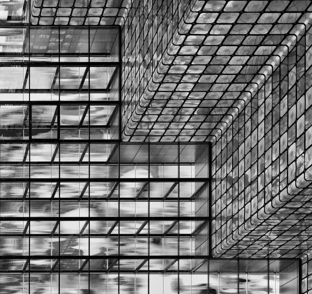 Geometric Glass Grid by Greetje van Son — canvas wall art