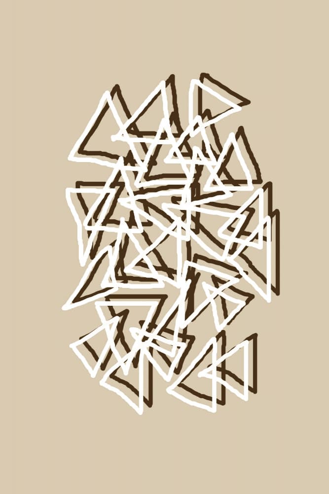 Dynamic Geometric Triangles by Christina Sillen — canvas wall art