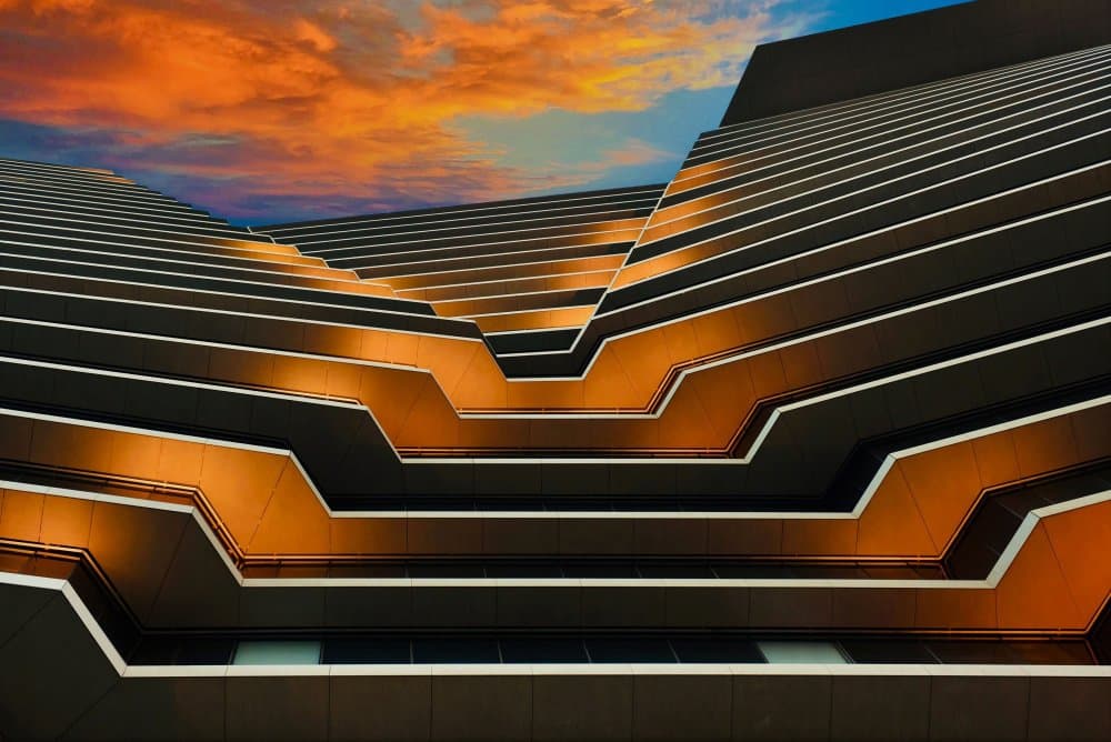 Vibrant Architectural Glow by Arnon Orbach — canvas wall art