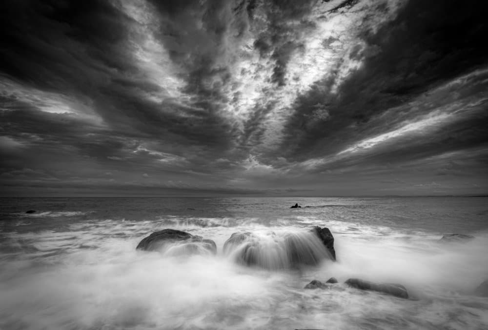 Misty Ocean Drama by Takafumi Yamashita — canvas wall art