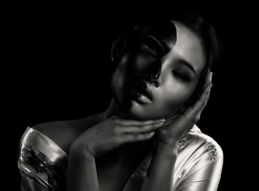 Serene Shadow Portrait by James Yang — canvas wall art