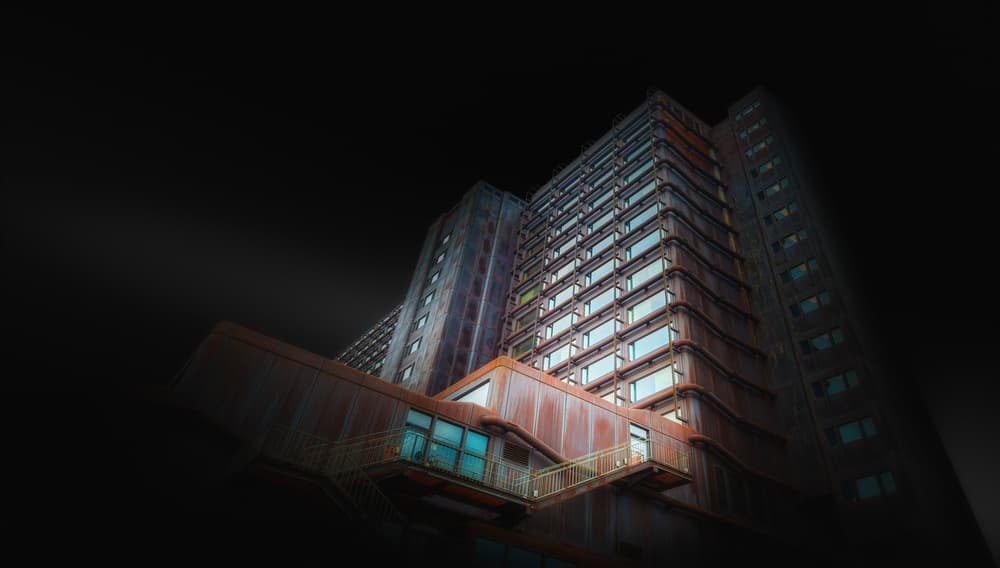 Rusty Urban Tower by Jörg Vollrath — canvas wall art