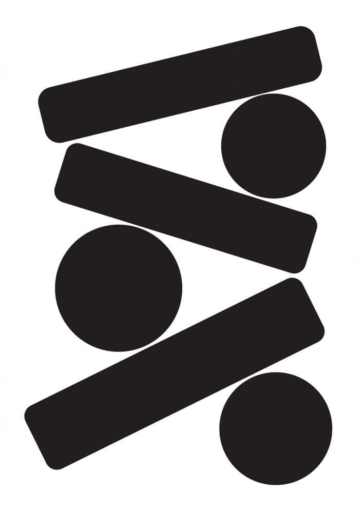 Geometric Balance by Valeria Castillo — canvas wall art