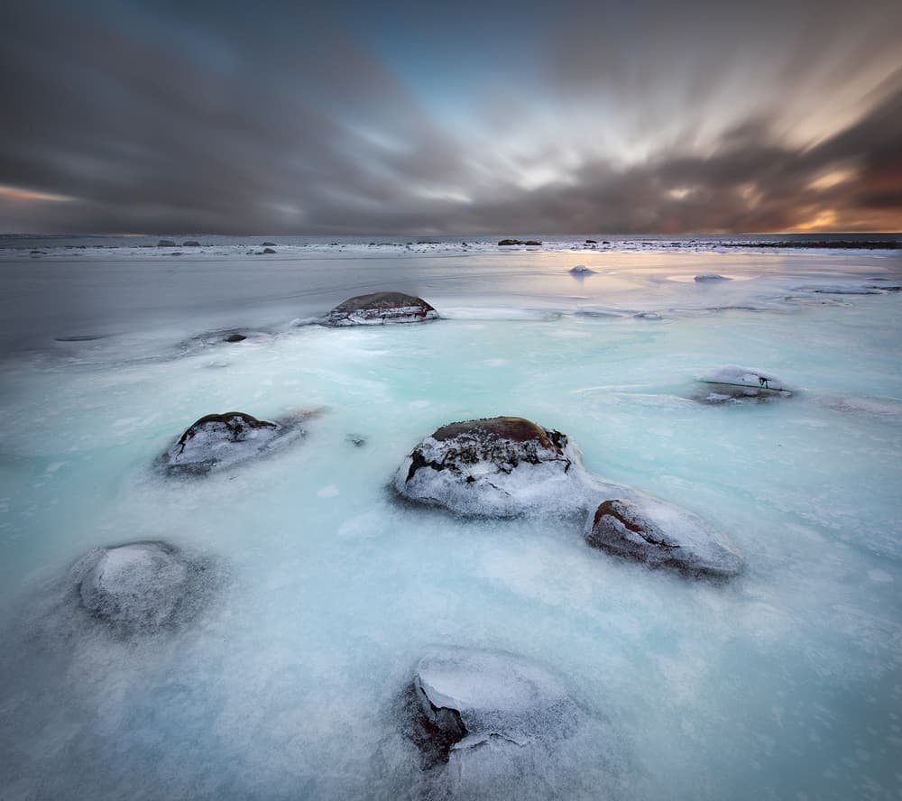 Frozen Coast Serenity by Christian Lindsten — canvas wall art