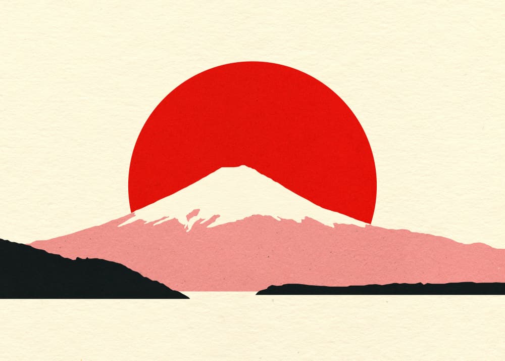 Fuji Sun by Rosi Feist — canvas wall art