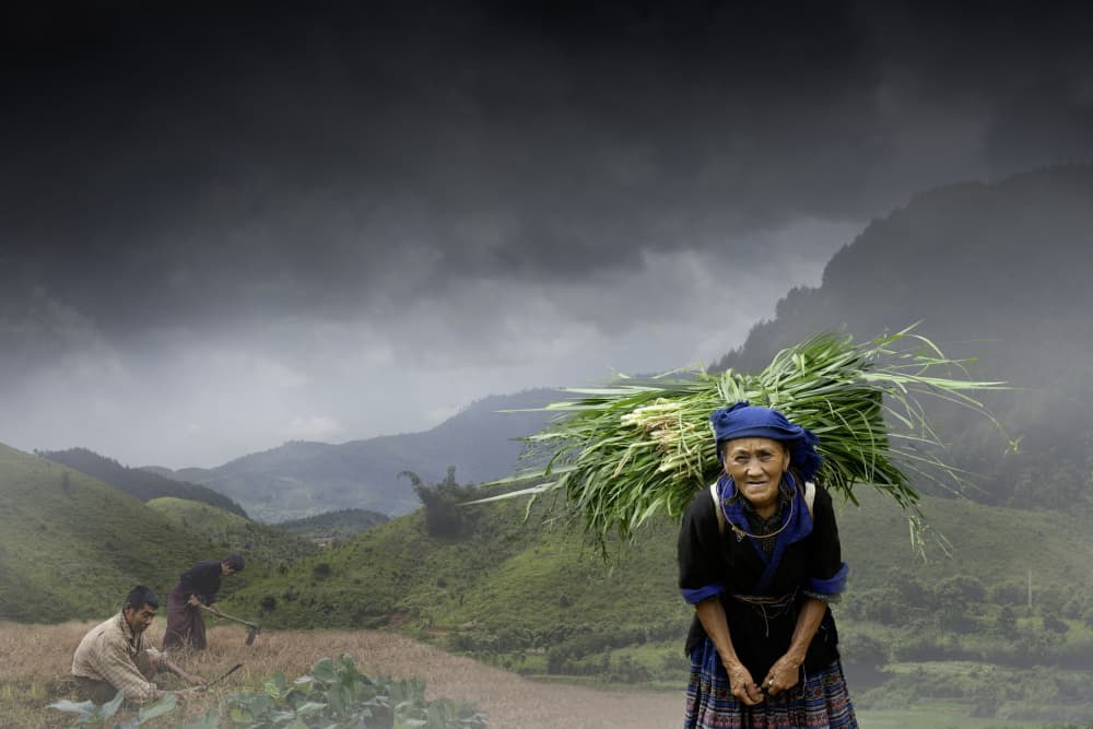 Mountain Farmer's Smile by Clas Gustafson PRO — canvas wall art