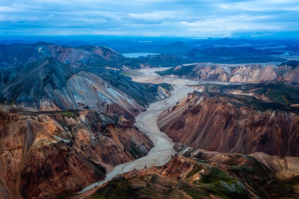 Colorful Mountain Valley by James Bian — canvas wall art