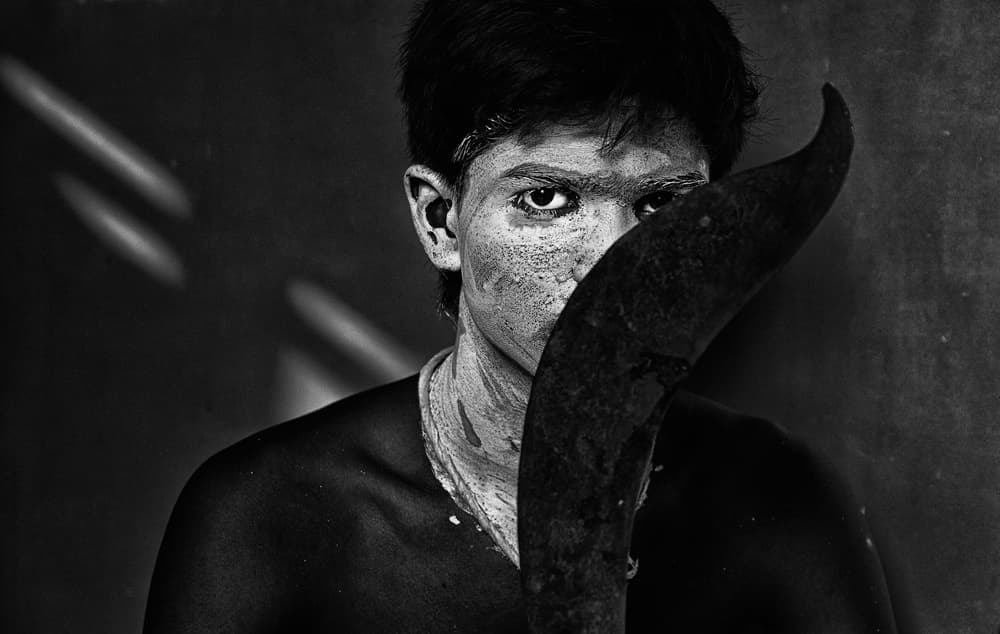 Mysterious Blade Gaze by Avishek Das — canvas wall art