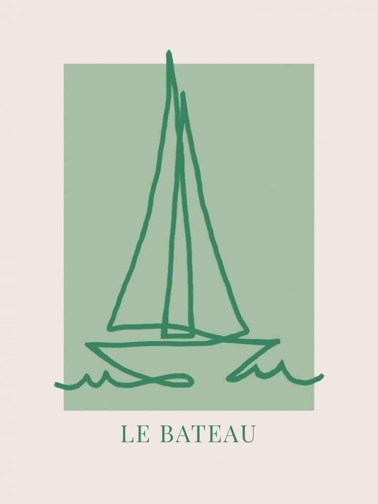 Le Bateau by Caroline Gräntz — canvas wall art