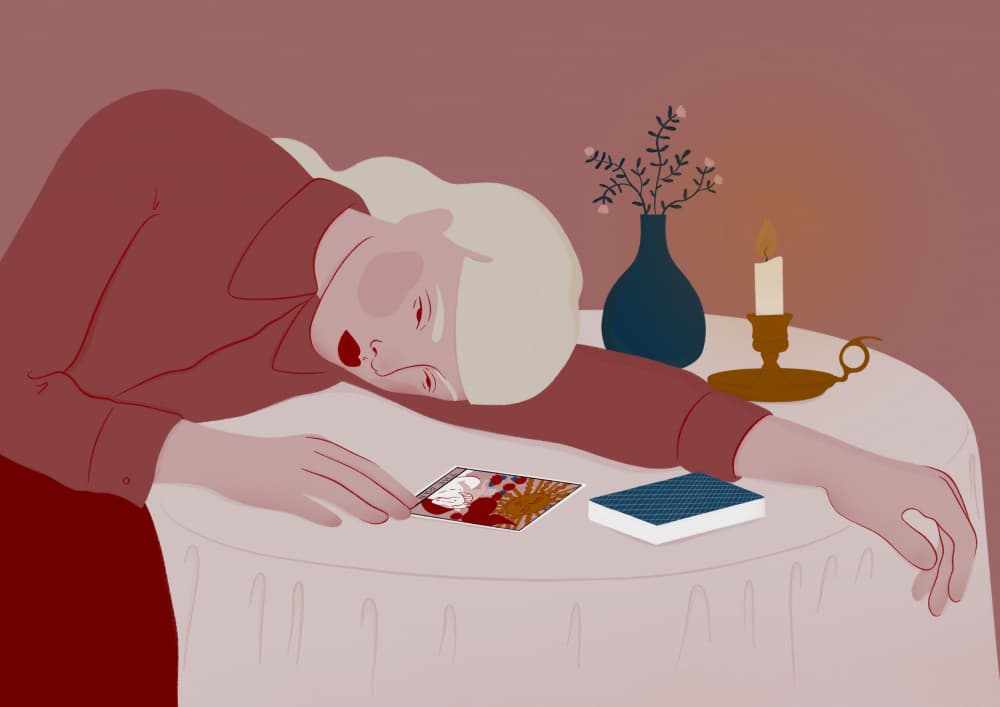 Pensive Woman Candlelight by Ida Alvarsson — canvas wall art