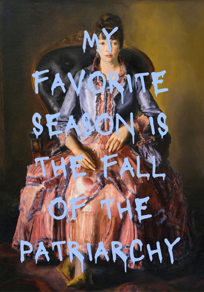 Feminist Graffiti Woman by Athene Fritsch — canvas wall art