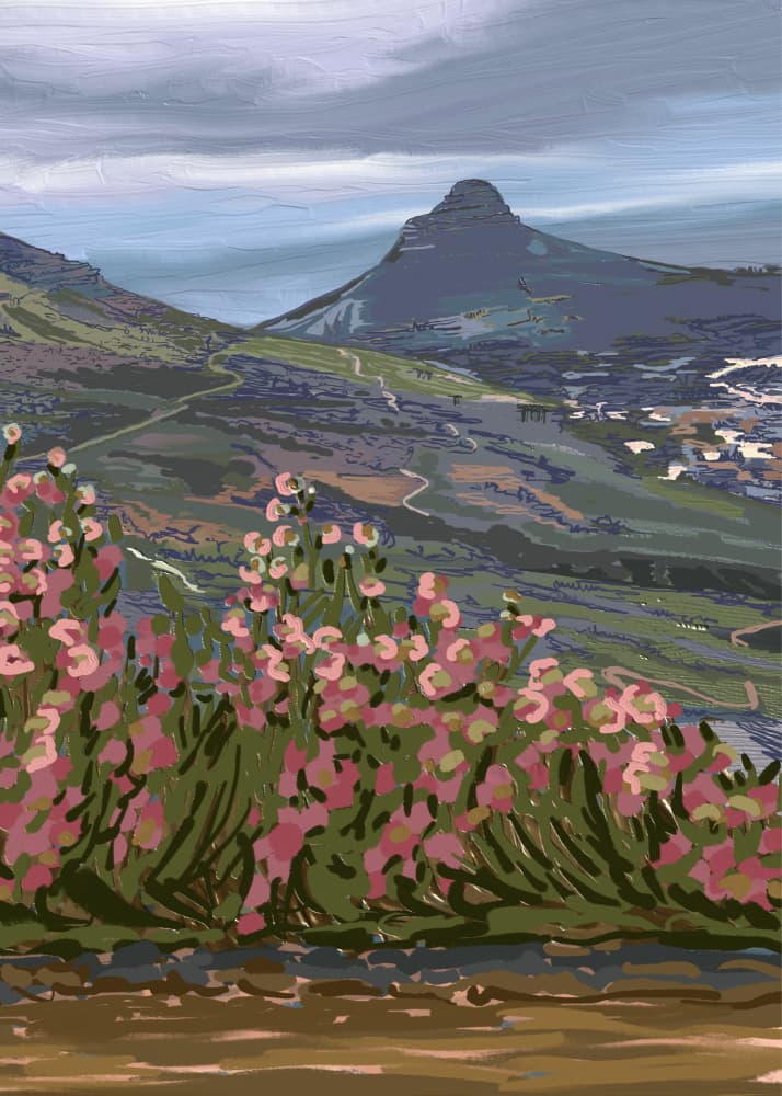 Scenic Mountain Blooms by Jenna Alheit — canvas wall art